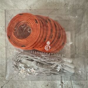 Orange String Lights for Parties